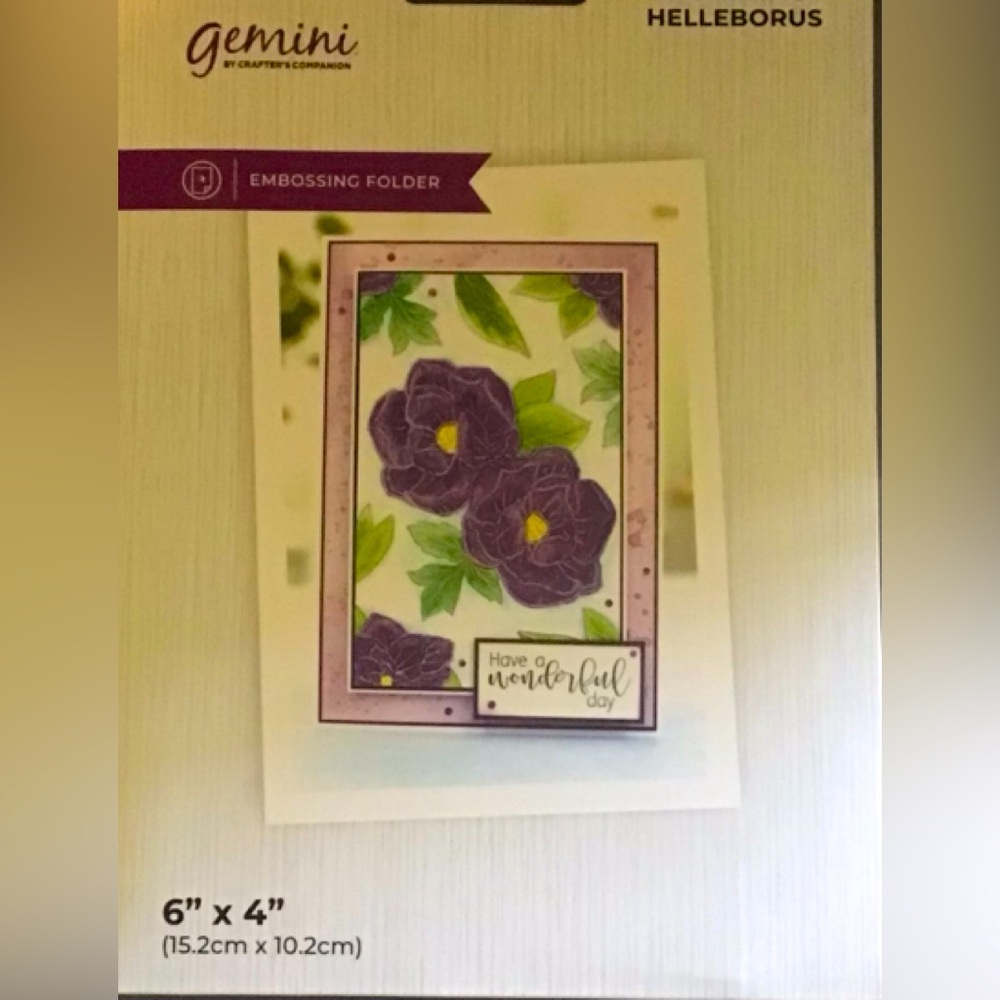 Gemini Charming Helleborus Embossing Folder